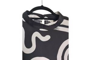 Mouwloze zomerjurk zwart wit 2XL