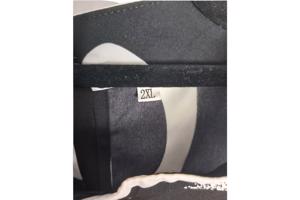 Mouwloze zomerjurk zwart wit 2XL