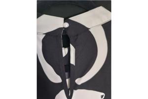 Mouwloze zomerjurk zwart wit 2XL