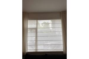 Mooi vouwgordijn gebroken wit