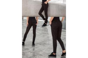 Drole de Copine stretchy zachte sterren broek zwart S