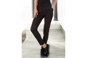 Drole de Copine stretchy zachte sterren broek zwart S