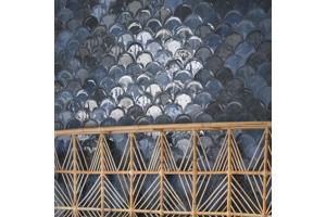 Speelse visschub tegels donker blauw 12x12,5 of fisch scale