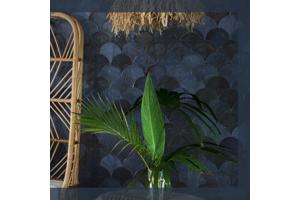 Speelse visschub tegels donker blauw 12x12,5 of fisch scale