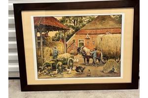Set Nostalgische Schoolplaten C. Jetses (Inclusief Lijst)