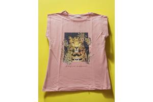 Glo-story t-shirt roze tijger M/38