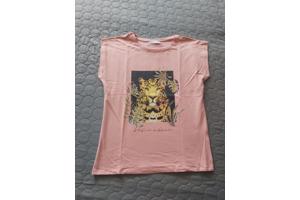 Glo-story t-shirt roze tijger M/38