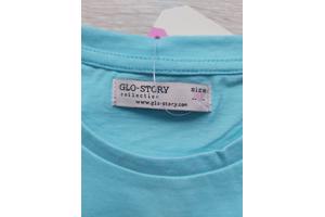 Glo-Story t-shirt good sound turquoise 146