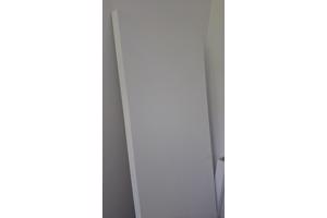 Glanzend witte rechthoekige eettafel