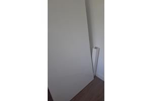 Glanzend witte rechthoekige eettafel