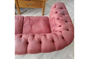 3 zits bank Chesterfield alcantara rood