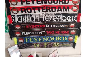 Feyenoord sjaals, sleutel hangers, lichtgevende Wandboard, v