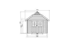 NIEUW Cottage tuinhuis Cork autoclave - S8507-1