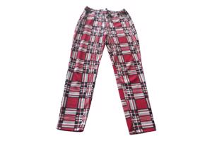 Stretchy broek geruit rood XL