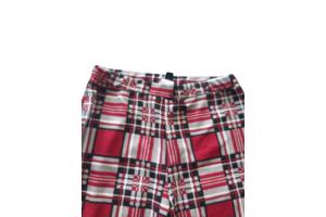 Stretchy broek geruit rood XL