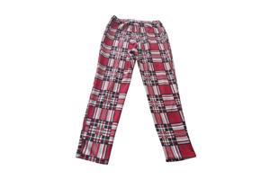 Stretchy broek geruit rood XL