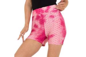 Fashion sport broek print roze S/M 36/38