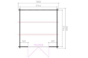 NIEUW Modern Blokhut 3030L