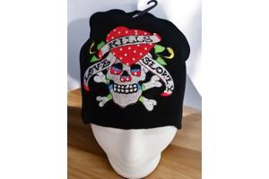 Skull muts love glitter one size 14 jaar - 99+ jaar.