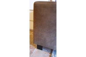 Bruine 3 pers hoekbank