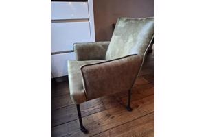 Stoelen 4 stuks (mosgroen)
