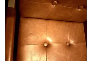 Kersenhouten eettafel met 5 Kick stoelen