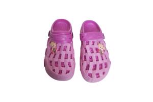Crocs verticaal pink fuchsia met meisje 34