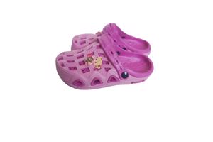 Crocs verticaal pink fuchsia met meisje 34