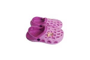 Crocs verticaal pink fuchsia met meisje 34