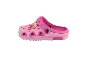 Crocs verticaal pink fuchsia met meisje 34