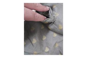 Skinny broek met gouden cactus opdruk khaki S