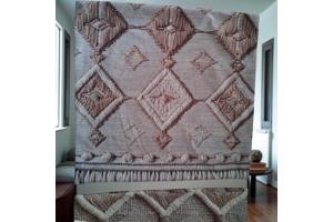 4x kussenhoezen macrame opdruk grijs bruin 45x45cm