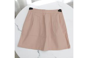 Meisjes plooi rok lichtroze 164