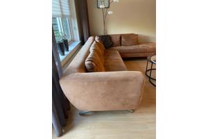 Mooie hoekbank, stof, Alcantara