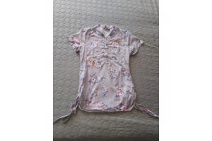 Metrofive bloemen tuniek shirt grijs S/36