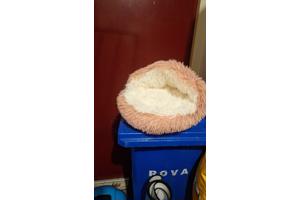 Klein kattenbed en kattenbak