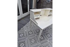 Crème bureau buro met opzet en lades