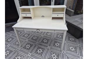 Crème bureau buro met opzet en lades