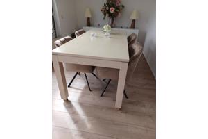 Salontafel glazen blad