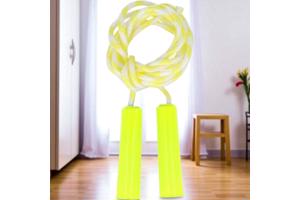 Fun toys springtouw geel lengte 2.20M