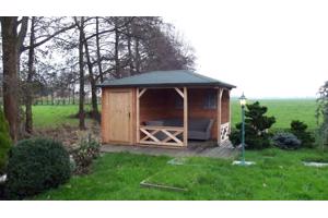 NIEUW Blokhut Paviljoen P4355