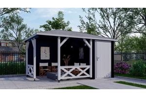 NIEUW Blokhut Paviljoen P4355