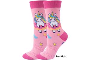 Sokken - maat 33-38 – unicorn - eenhoorn – multicolor - cade