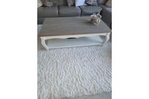 Salontafel hout/wit