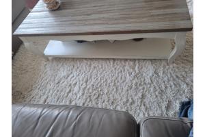 Salontafel hout/wit