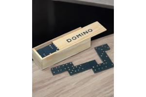 Klassieke Domino spel in houten doos bordspel