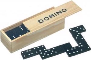 Klassieke Domino spel in houten doos bordspel