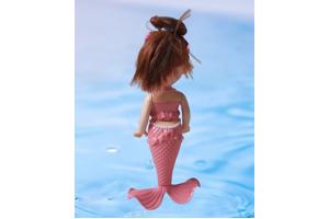 Mermaid zeemeermin pop roze 18cm