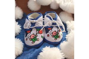 Junior Joy Babyschoenen donker blauw beertje