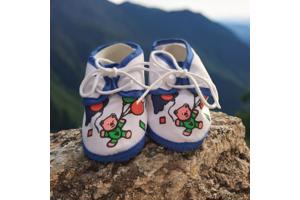 Junior Joy Babyschoenen donker blauw beertje